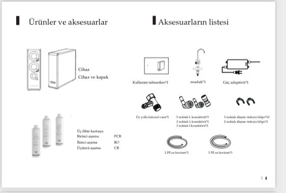 Ortimax Water Chef filtre sistemi görseli